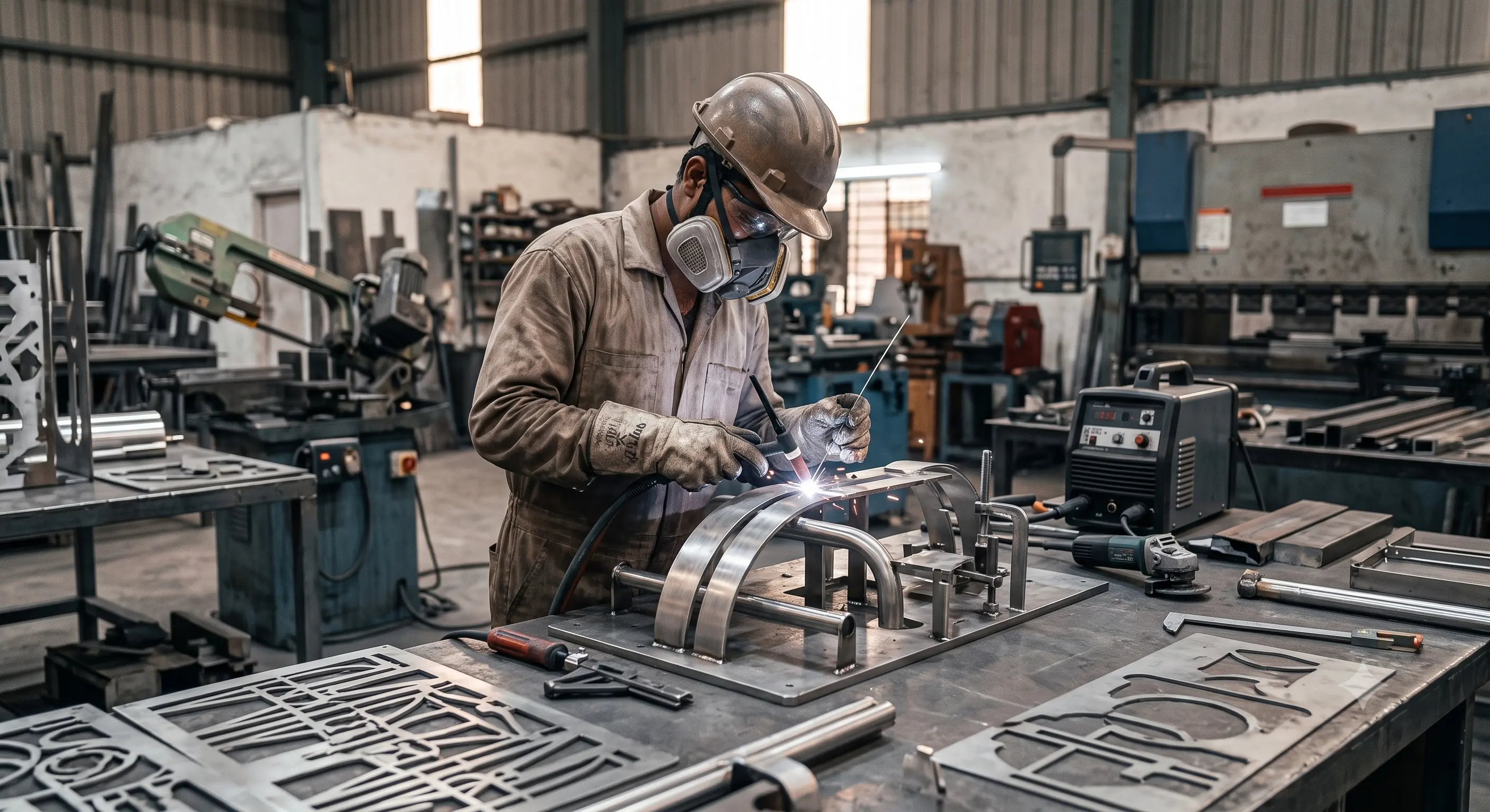 Custom metal fabrication and architectural sheet metal powder coating in Mumbai