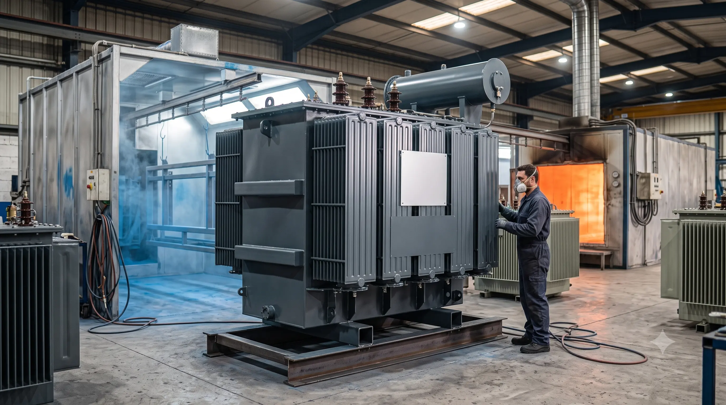 Industrial heavy equipment structure powder coating finishing in Mumbai - Sai Coats